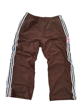 Cozy Brown Cotton Track Pants