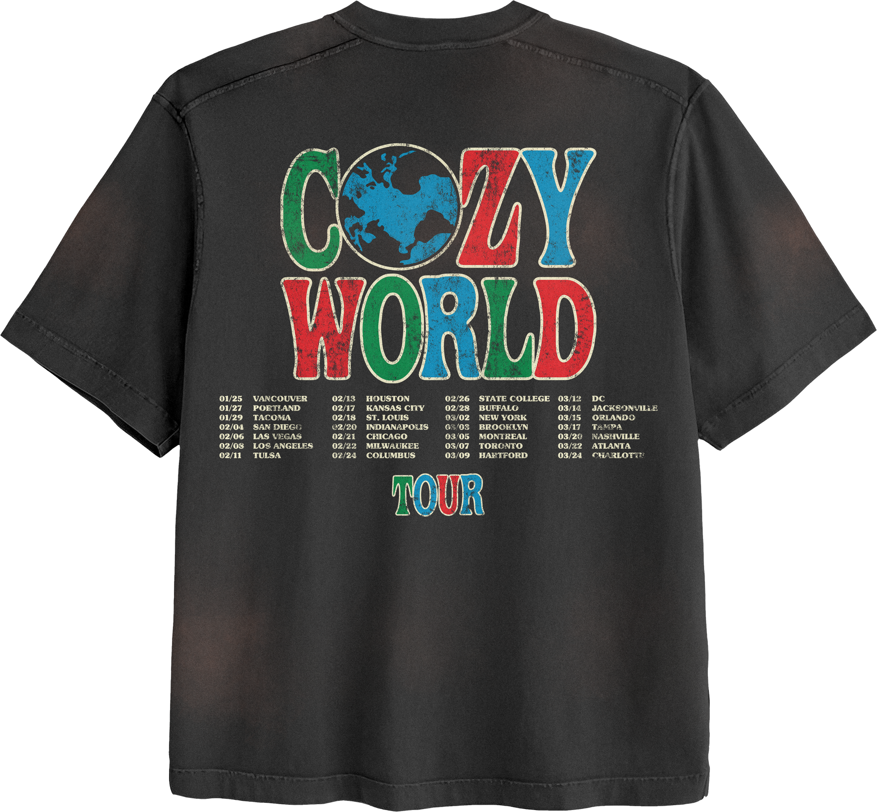 “Black” 2025 World Tour Tee