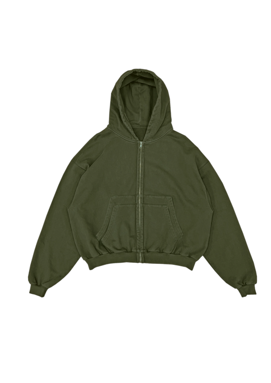 Cozy Double Pocket Jacket “Green”